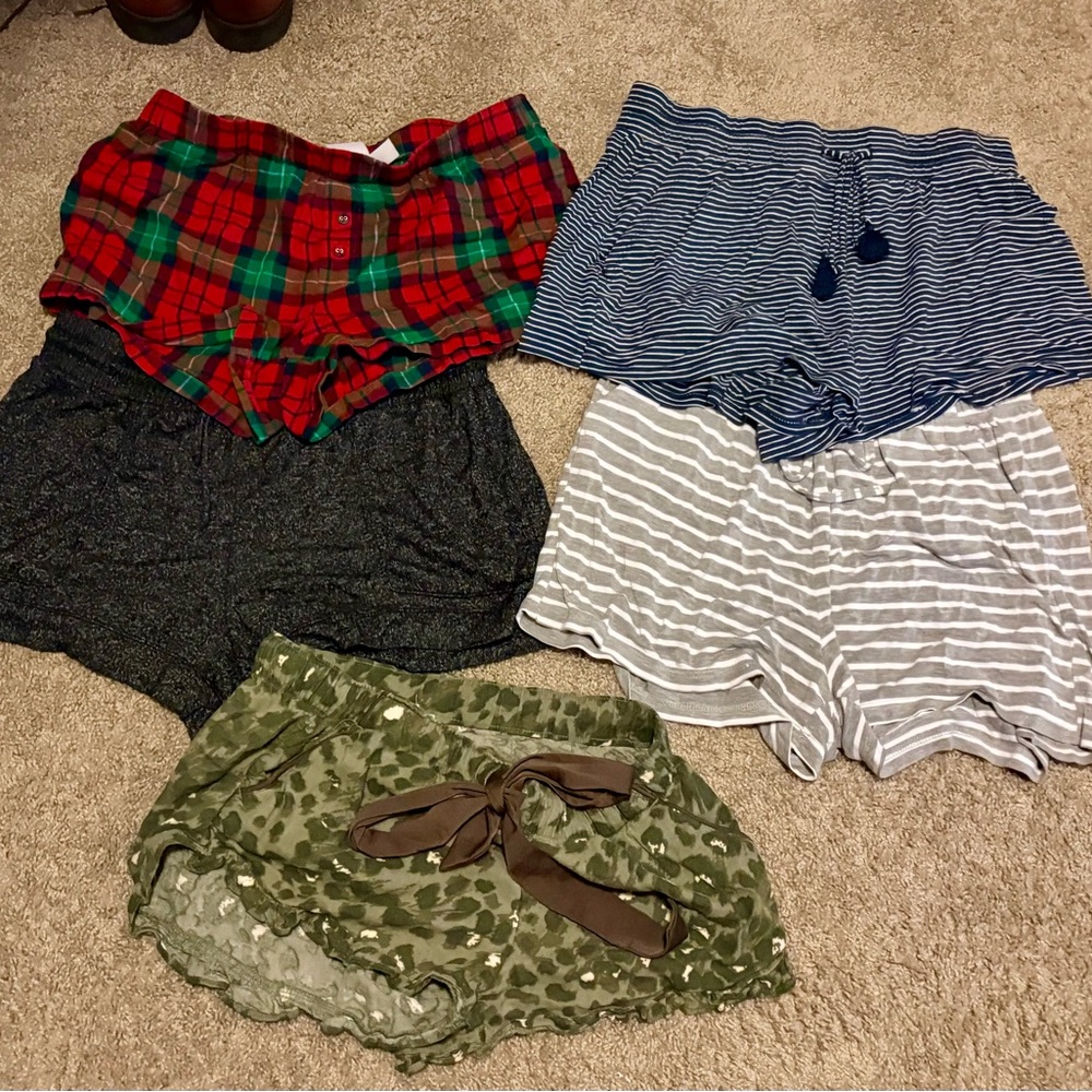 Set of 5 Women’s Small Pajama Shorts